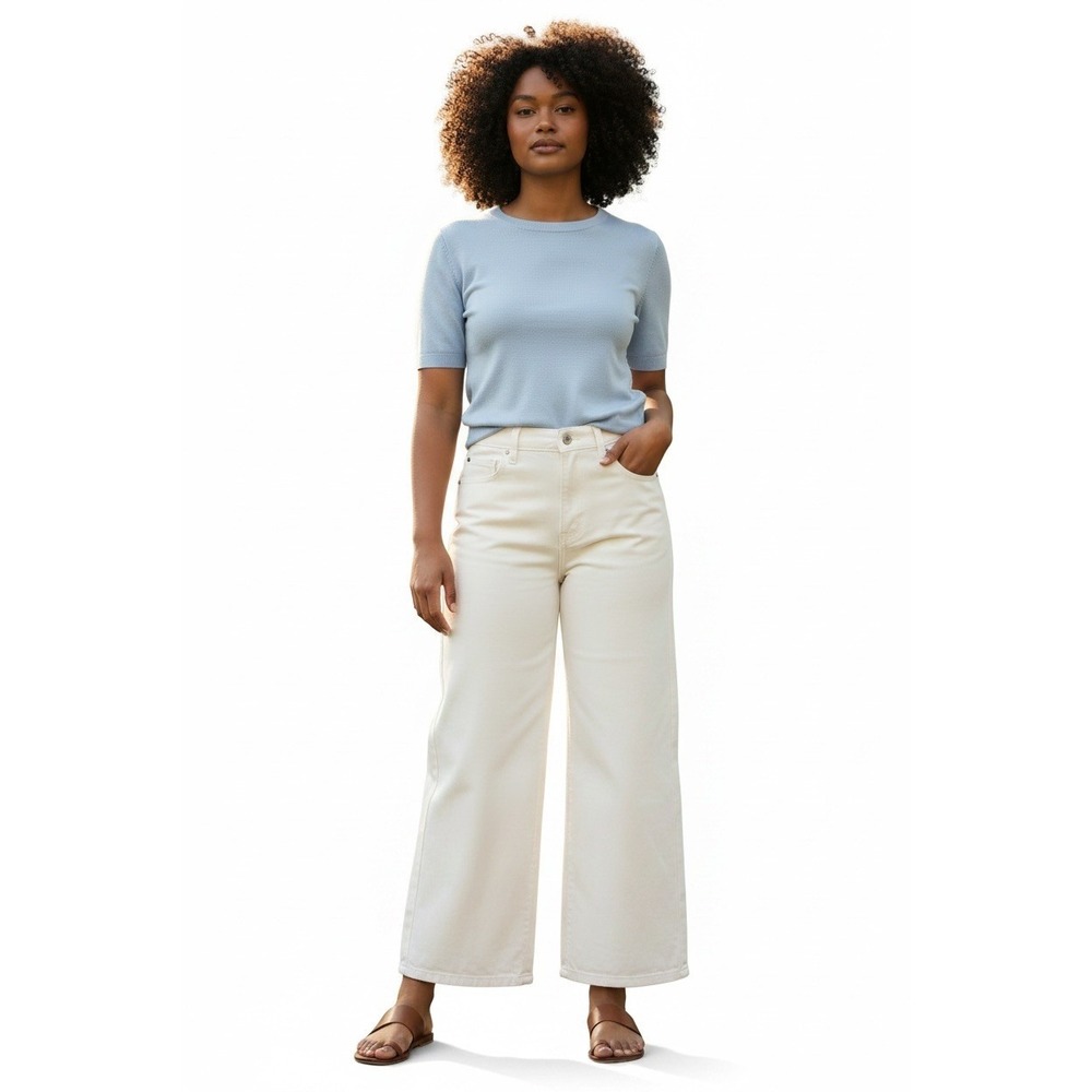 Universal Thread Wide Leg Pants in Cream